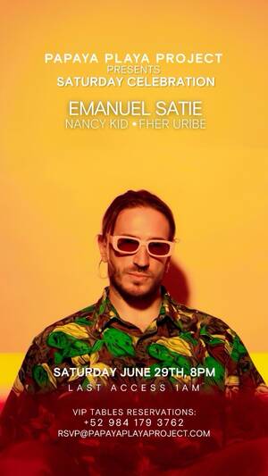 PPP Presents - Saturday Celebration - Music by @EMANUEL SATIE photo