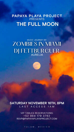 PPP Presents 🌚 THE FULL MOON 🌚 Music Journey by @ZOMBIESINMIAMI photo