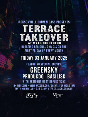 JaxDnB Terrace Takeover at Myth Nightclub – 03 Jan 2025 photo