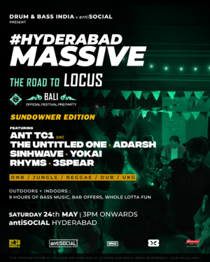 #HyderabadMassive x Road to LOCUS Bali (Sundowner Edition)