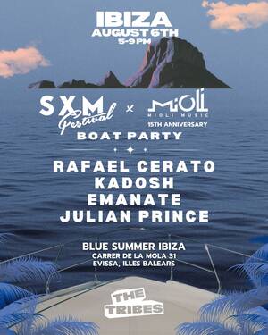 SXM Festival & Mioli Music Ibiza Boat Party
