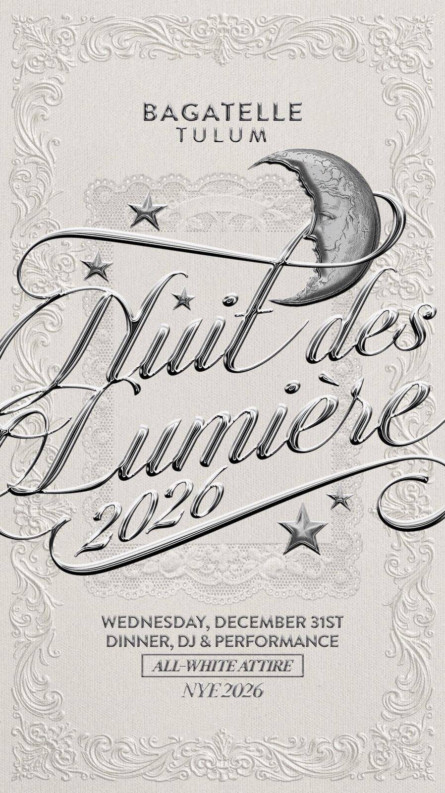 NYE 2026 BAGATELLE TULUM