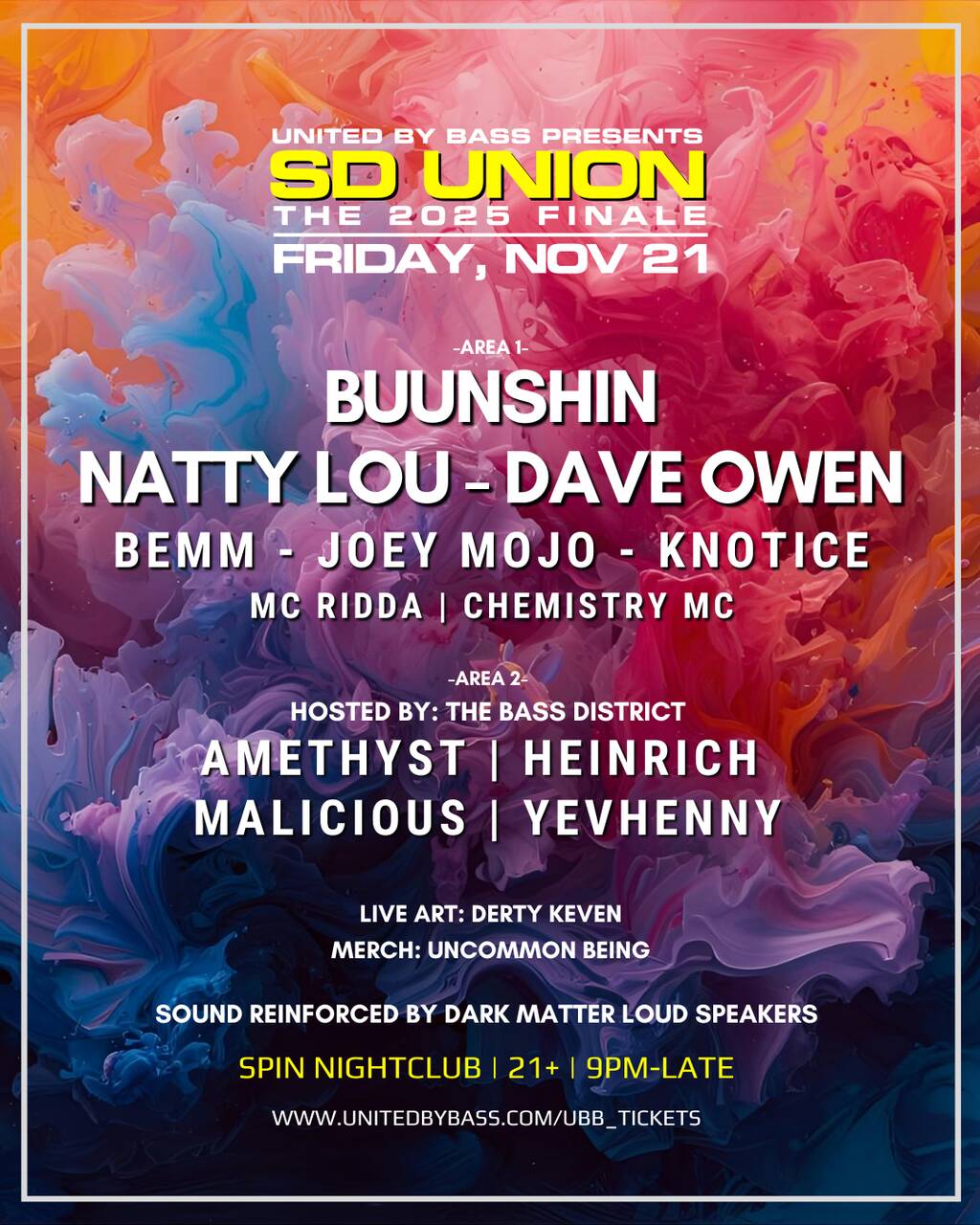 SD Union w/ Buunshin + Natty Lou + Dave Owen