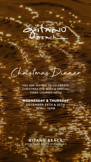 CHRISTMAS DINNER AT GITANO BEACH - Event in Tulum