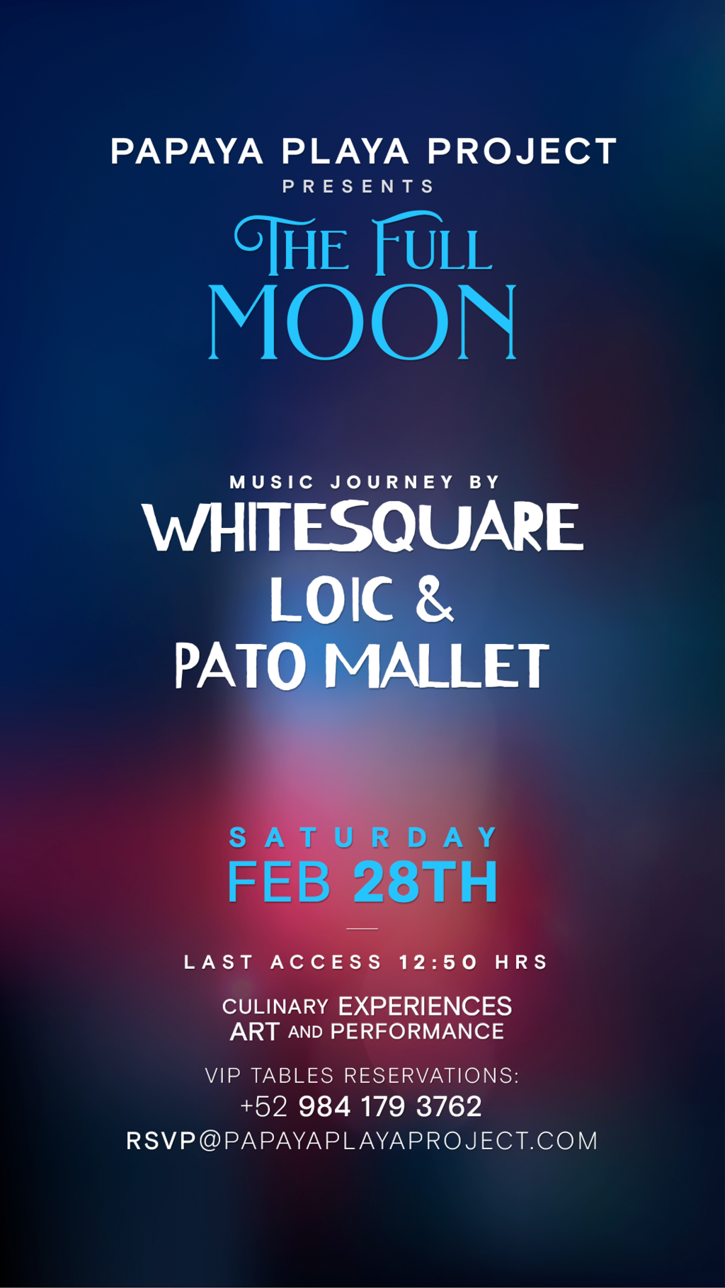 PPP Presents &bull;THE FULL MOON &bull;Music Journey by @Whitesquare