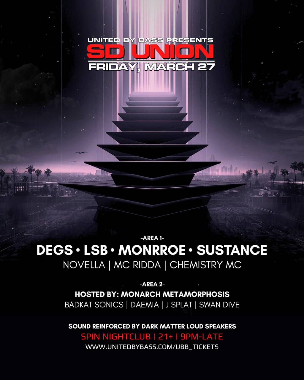 SD Union w/ Degs + LSB + Monrroe + Sustance