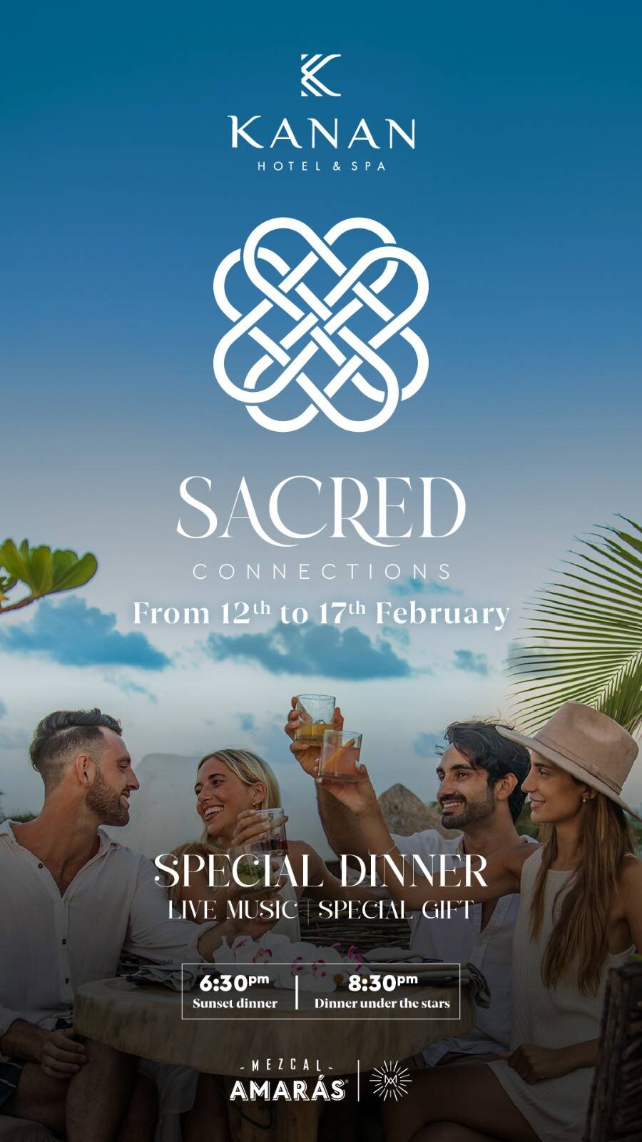 Sacred Connections San Valentin Dinner's at Kanan