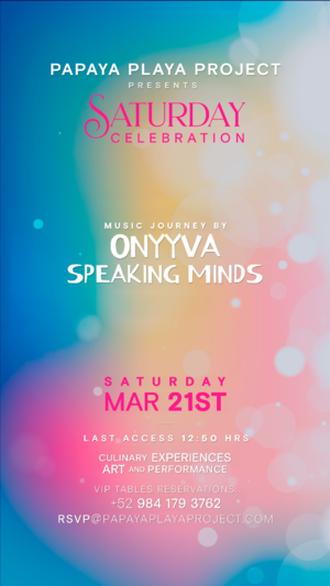 PPP Presents &bull;SATURDAY CELEBRATION &bull;Music Journey by @ONYYVA