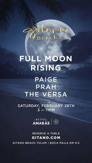 Full Moon Rising GITANO Beach Club