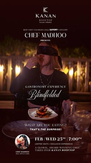 Gastronomy experience blindfolded by Chef Madhoo