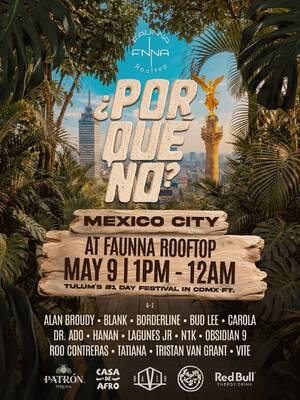 &iquest;PorQu&eacute;No? en Faunna Rooftop |  Evento de D&iacute;a | CDMX