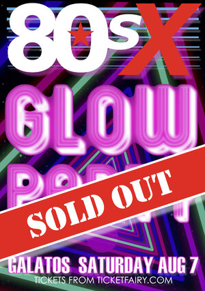 80sX Glow Party SATURDAY photo